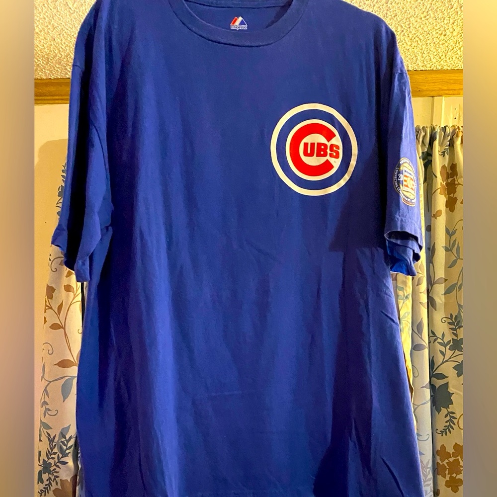MLB Andre Dawson #8 Chicago Cubs Hall of Fame Player Shirt, XL, Blue, Cotton